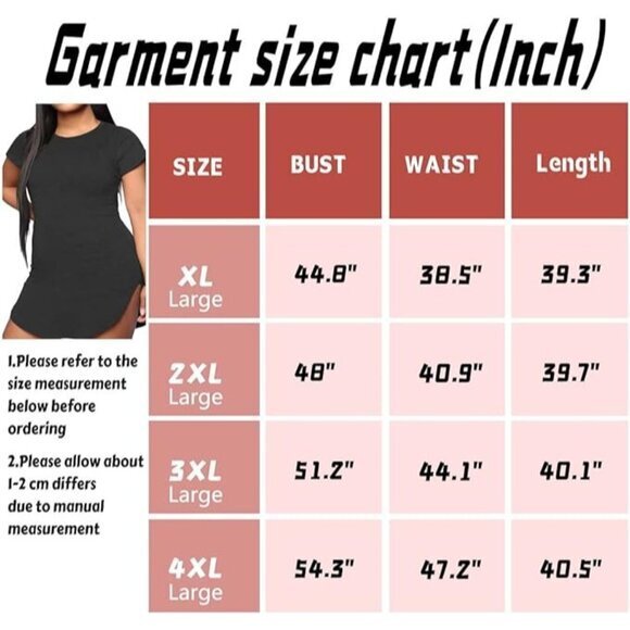 Women's 2XL Red Mini Dress Plus Size Short‎ Sleeve Bodycon Mini Dress - Picture 7 of 7